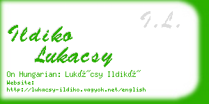 ildiko lukacsy business card